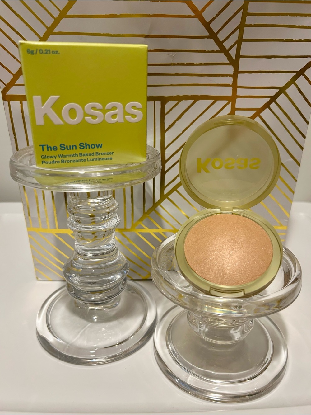 ✨ Kosas Sun Show Glowy Warmth Baked Bronzer | Waves (Light Bronze) | NIB